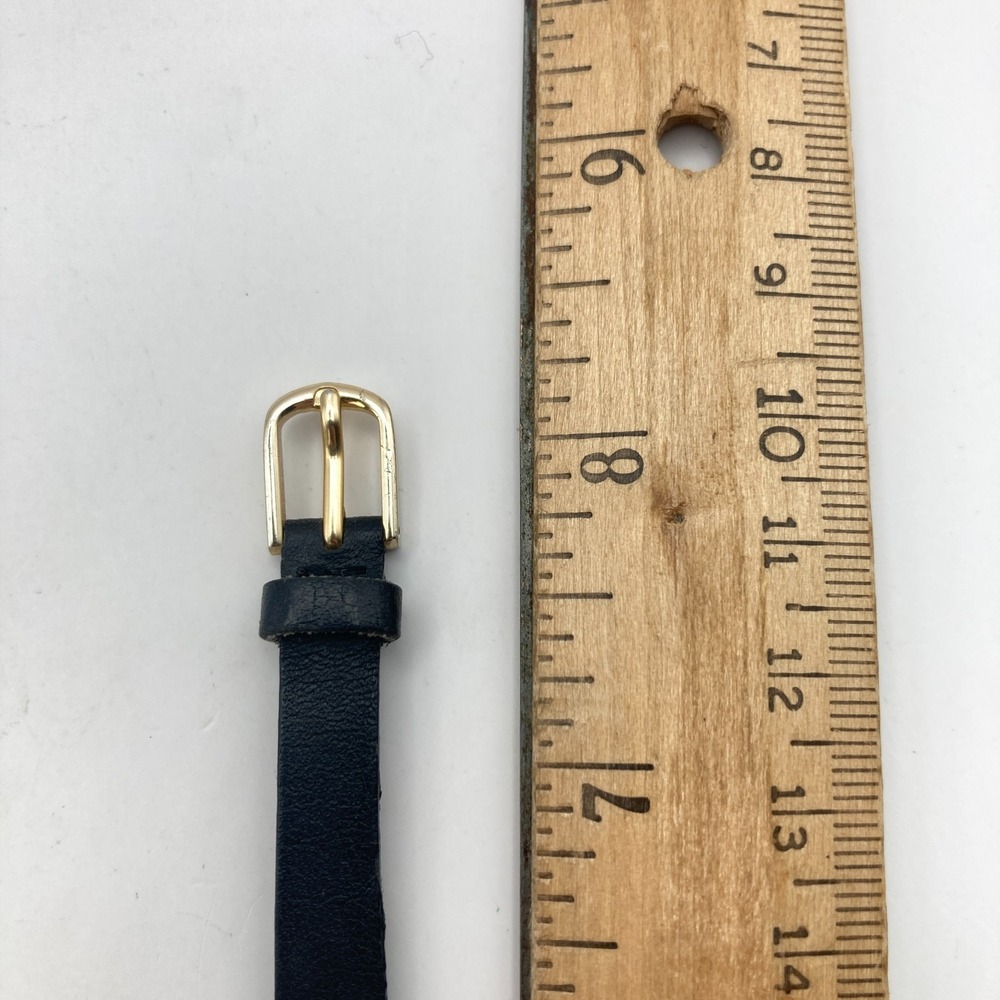 Vintage Timex Womens Watch 22mm Gold Tone Linen Dial Date New Battery SMALL 7.5" - Picture 15 of 16